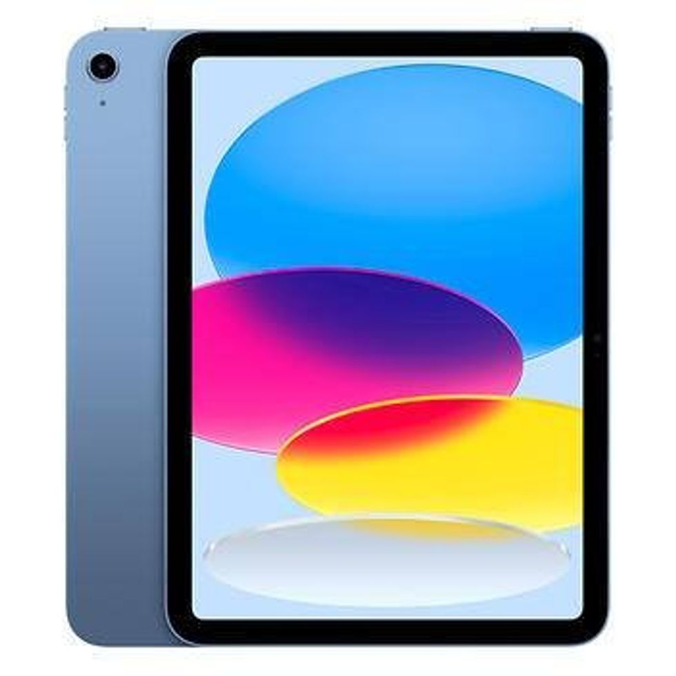 blue apple ipad 10 with wi-fi and 64 gb of storage