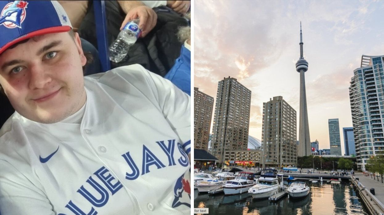 Blue Jays game. Right: City of Toronto.