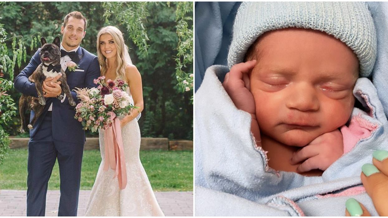 Bo Horvat's Baby Was Just Born & They Already Sound Like A Hockey Player (PHOTOS)