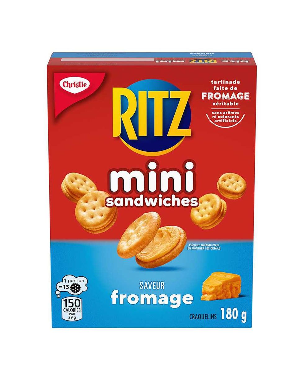 Bo\u00eete de craquelins \u00e0 saveur de fromage de Ritz.