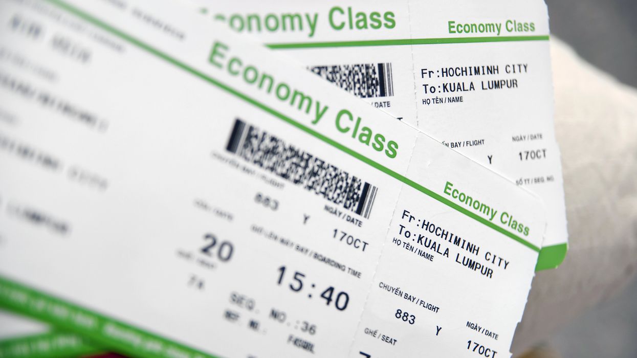 Boarding passes.