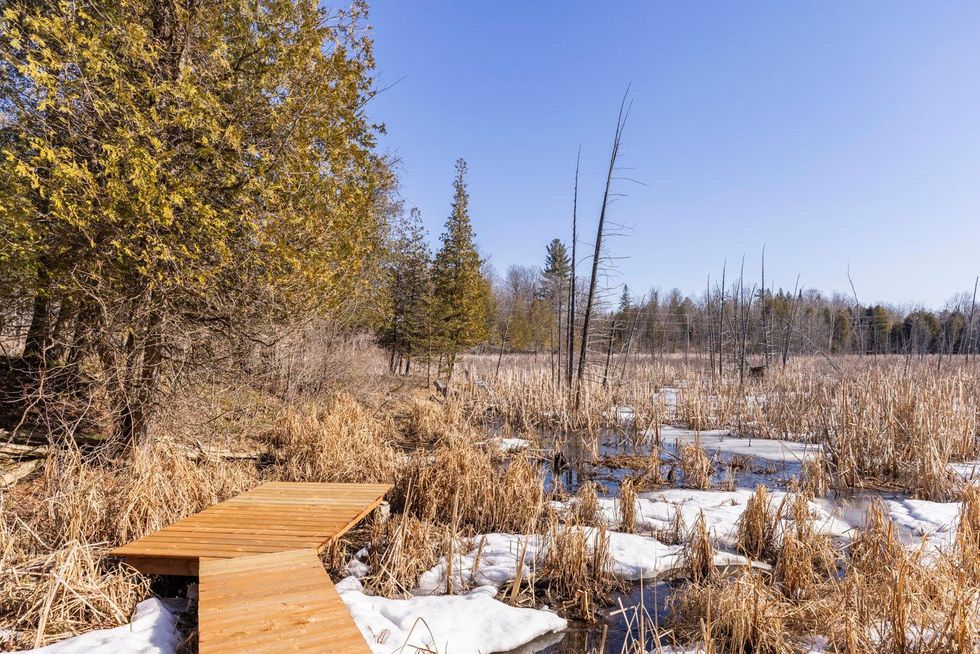 Boardwalk to the marsh.