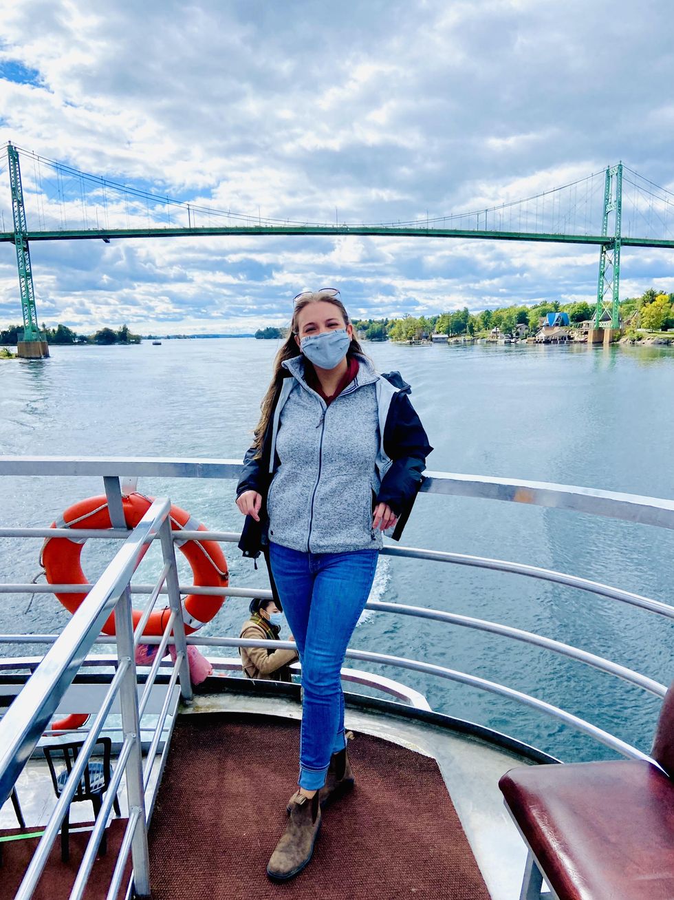 Boating through 1000 Islands, Gananoque with City Cruises Canada.
