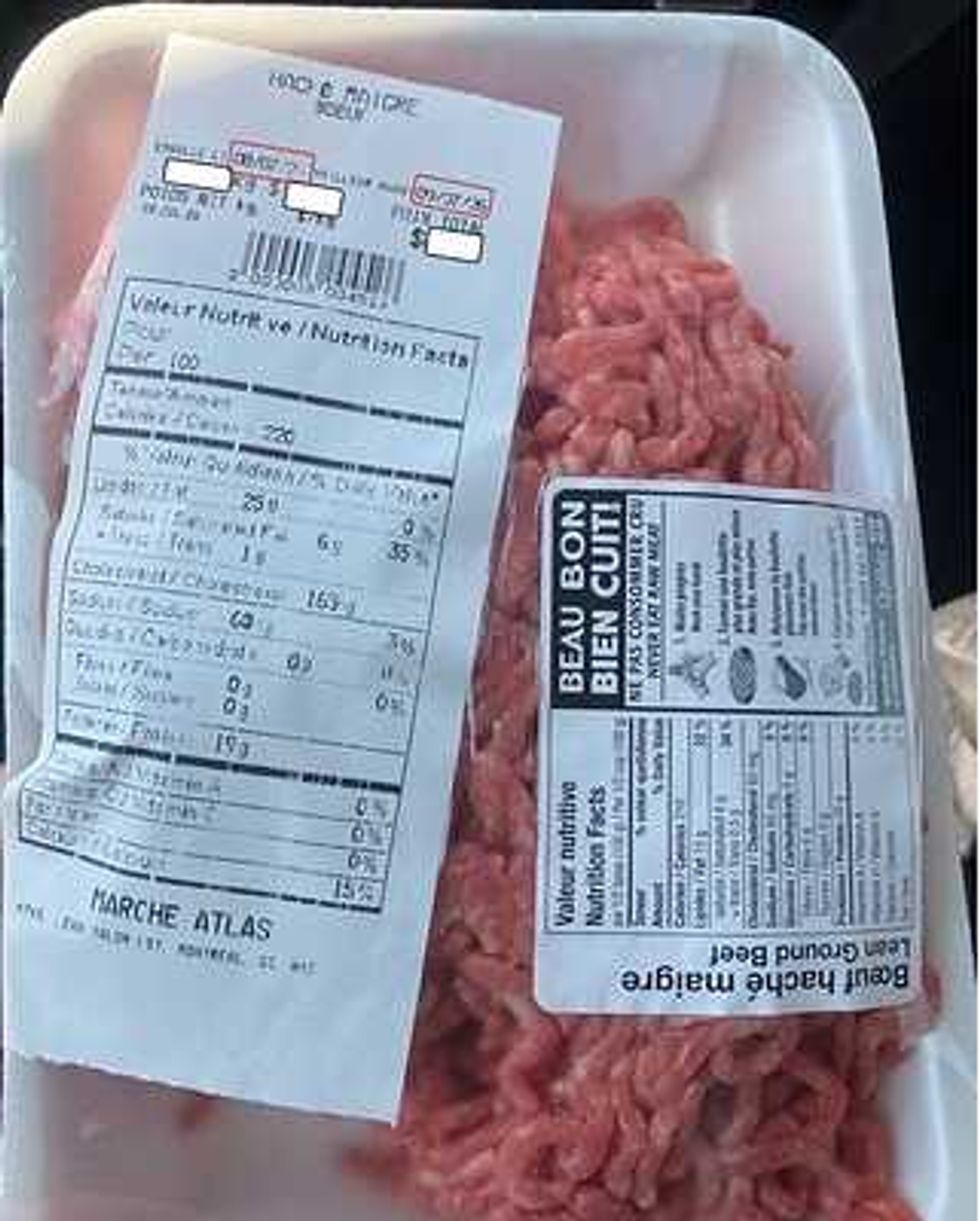 Boeuf hach\u00e9 maigre du March\u00e9 Atlas.