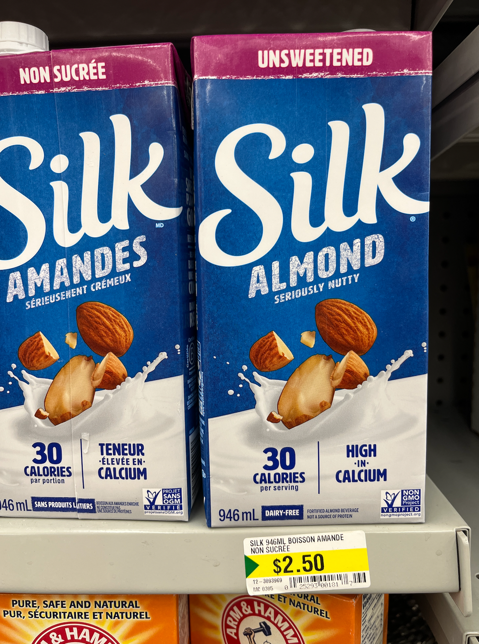 Boisson aux Amandes au Dollarama.