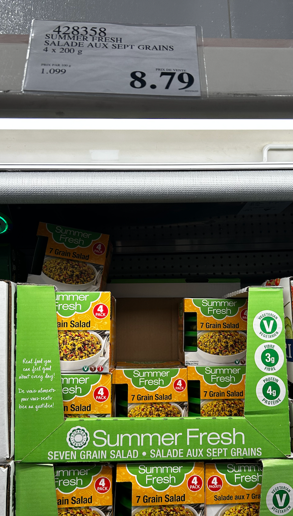 Boites de salade aux sept grains de Summer Fresh.