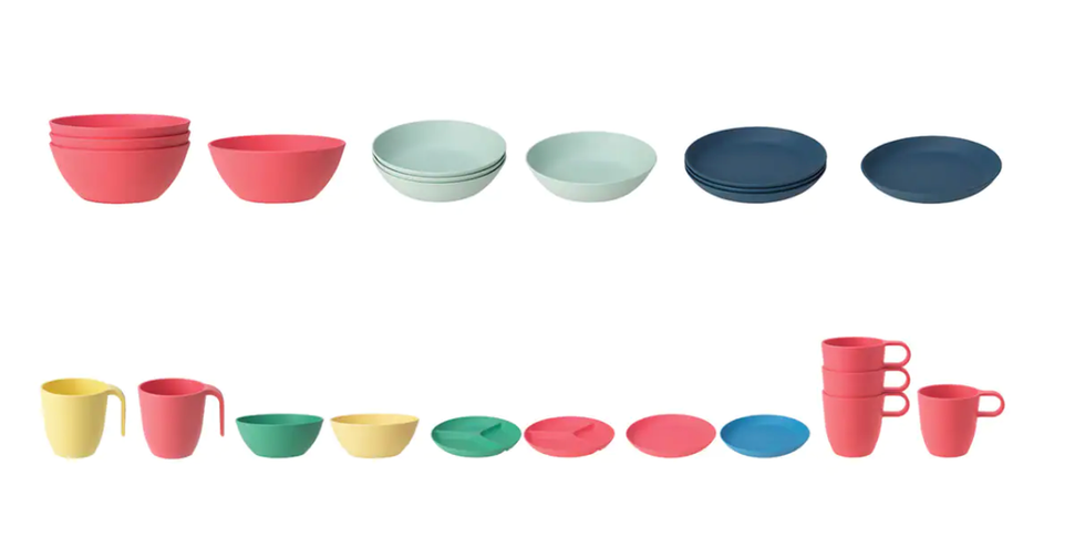 Bols assiettes et tasses HEROISK et TALRIKA.