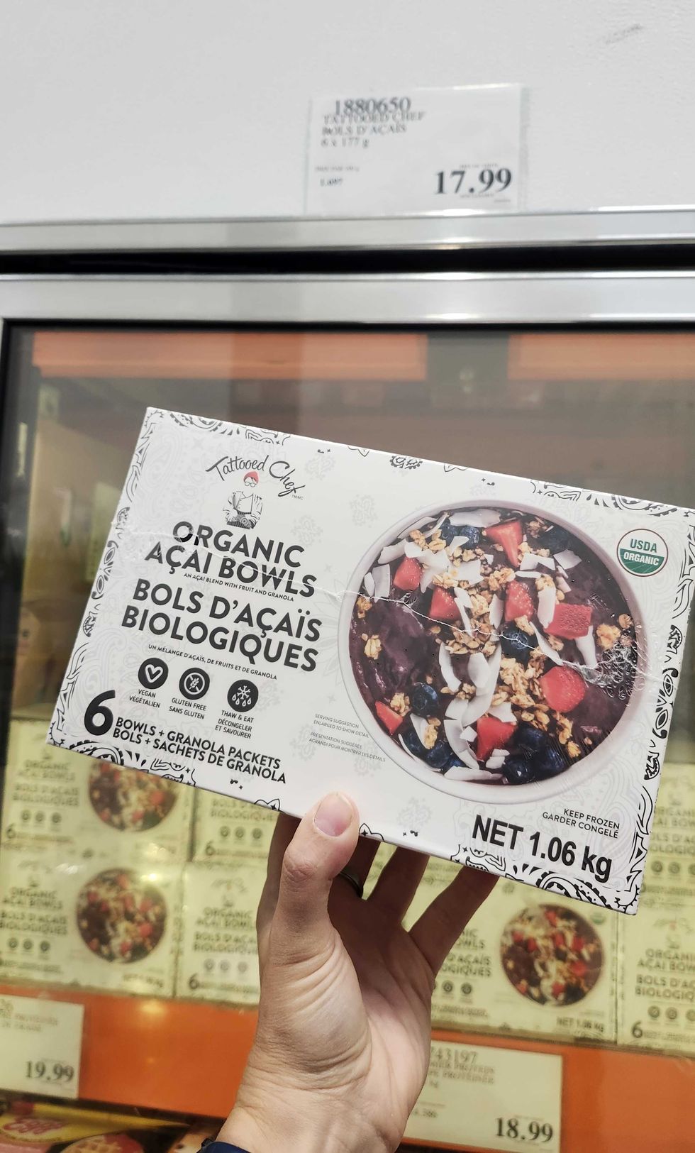 Bols d'a\u00e7ais biologiques de la marque Tattooed Chef.