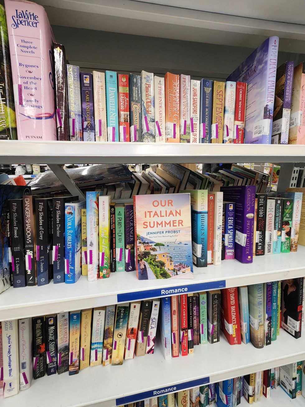 Books in Value Village.