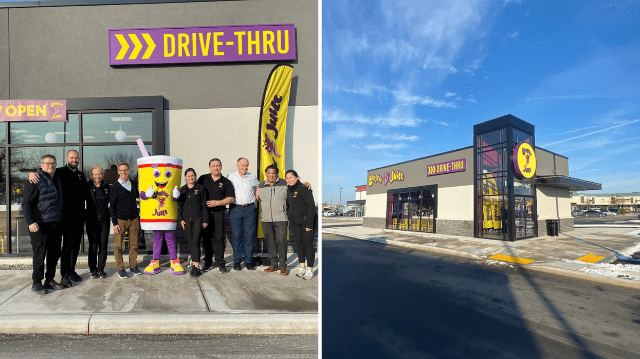 Booster Juice drive-thru opening