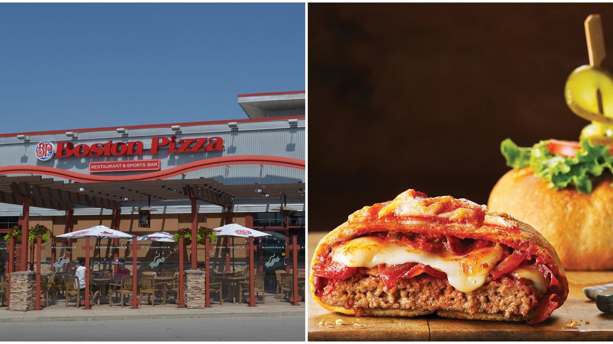 Boston Pizza's Pizza Burger Is Back & The Unique Menu Item Has People Divided