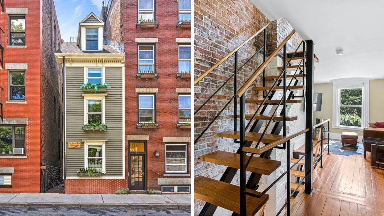 Boston's Famous Skinny House Just Sold For $1.25 Million & It's Super Narrow Inside (PHOTOS)