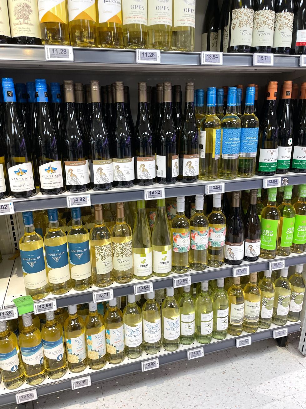 bottles of fielding estate winery white wine at fortinos