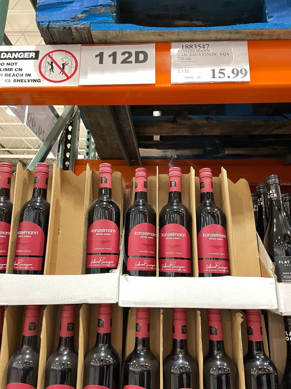 bottles of konzelmann cabernet sauvignon at costco