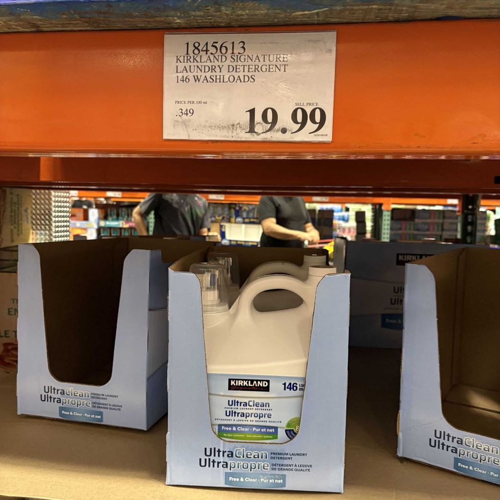 bottles of \u200bKirkland Signature UltraClean laundry detergent at costco