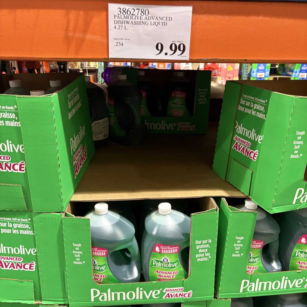 bottles of \u200bPalmolive dish soap at Costco