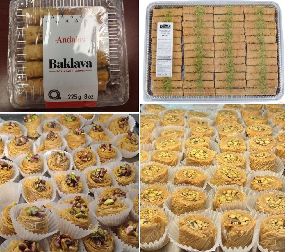 Boulangerie Andalos pastries.