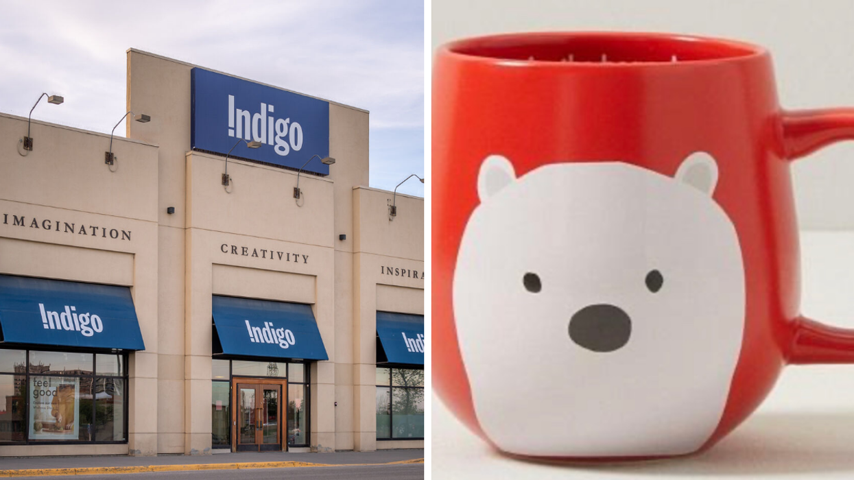 Boutique Indigo. Droite : Tasse visée par le rappel.