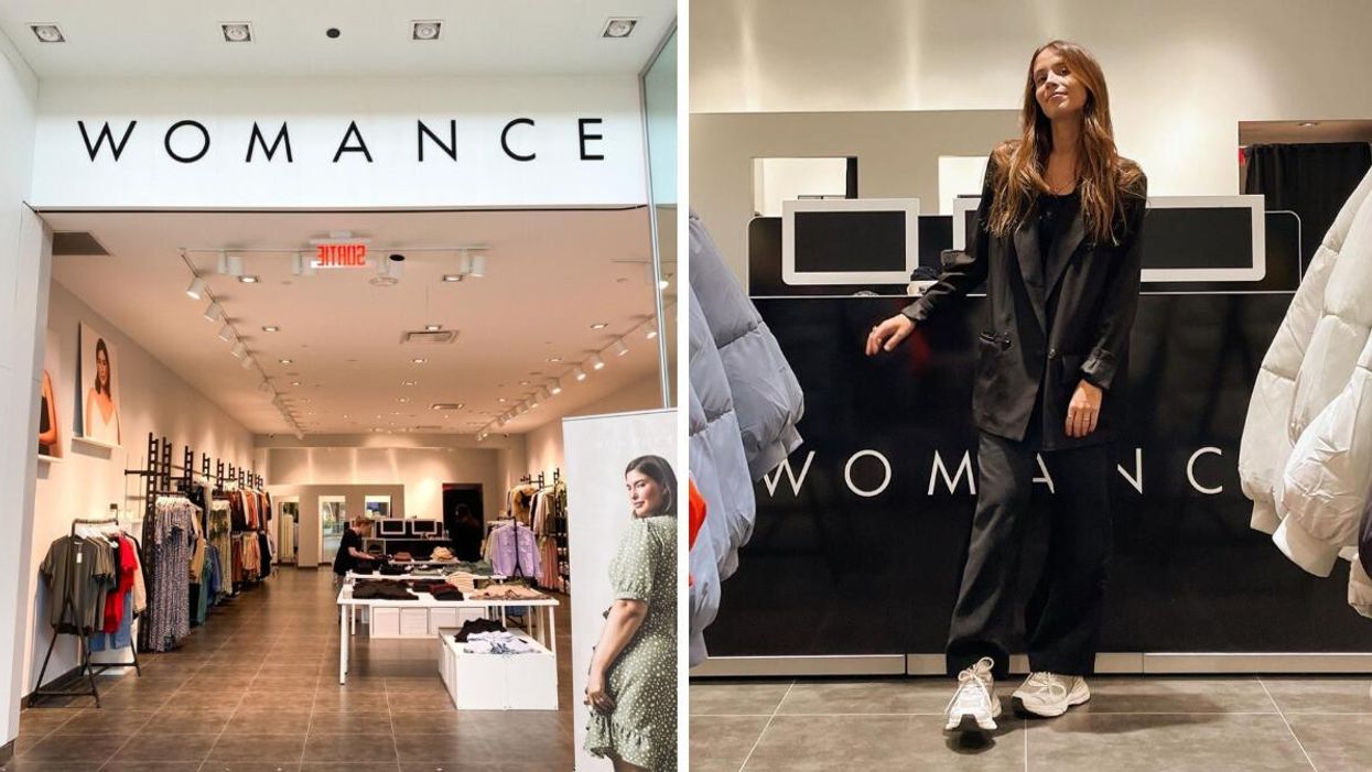 Boutique Womance. Droite : Andréanne Marquis à la boutique Womance.
