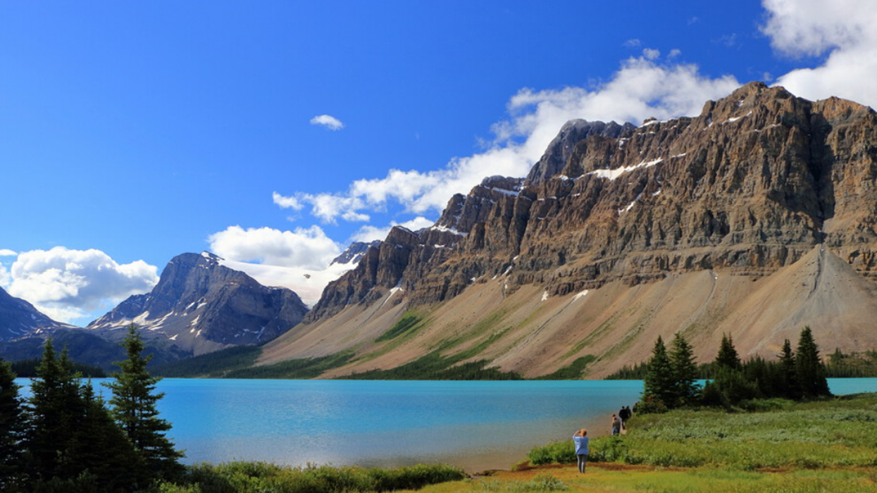 Bow Lake in Alberta.