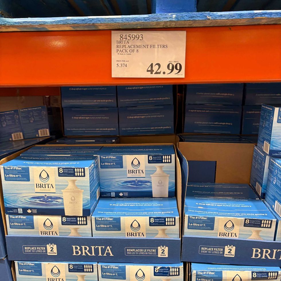 boxes of Brita filters at costco