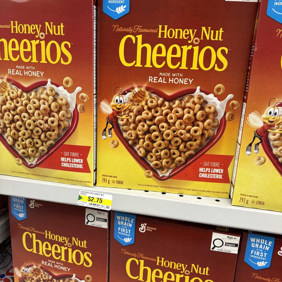 boxes of Honey Nut Cheerios at Dollarama