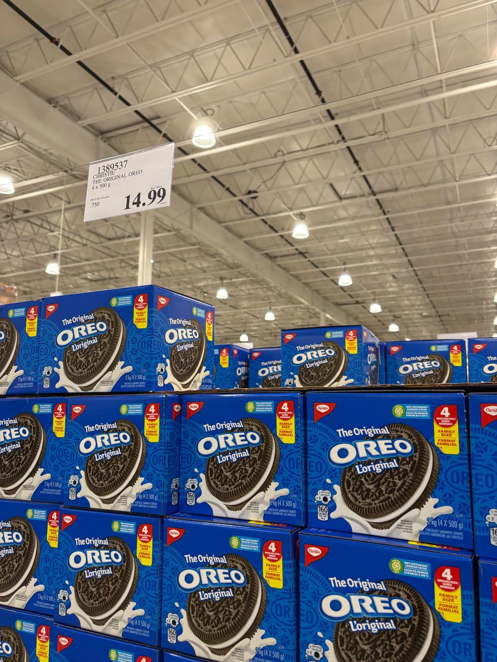 boxes of oreo cookies at costco
