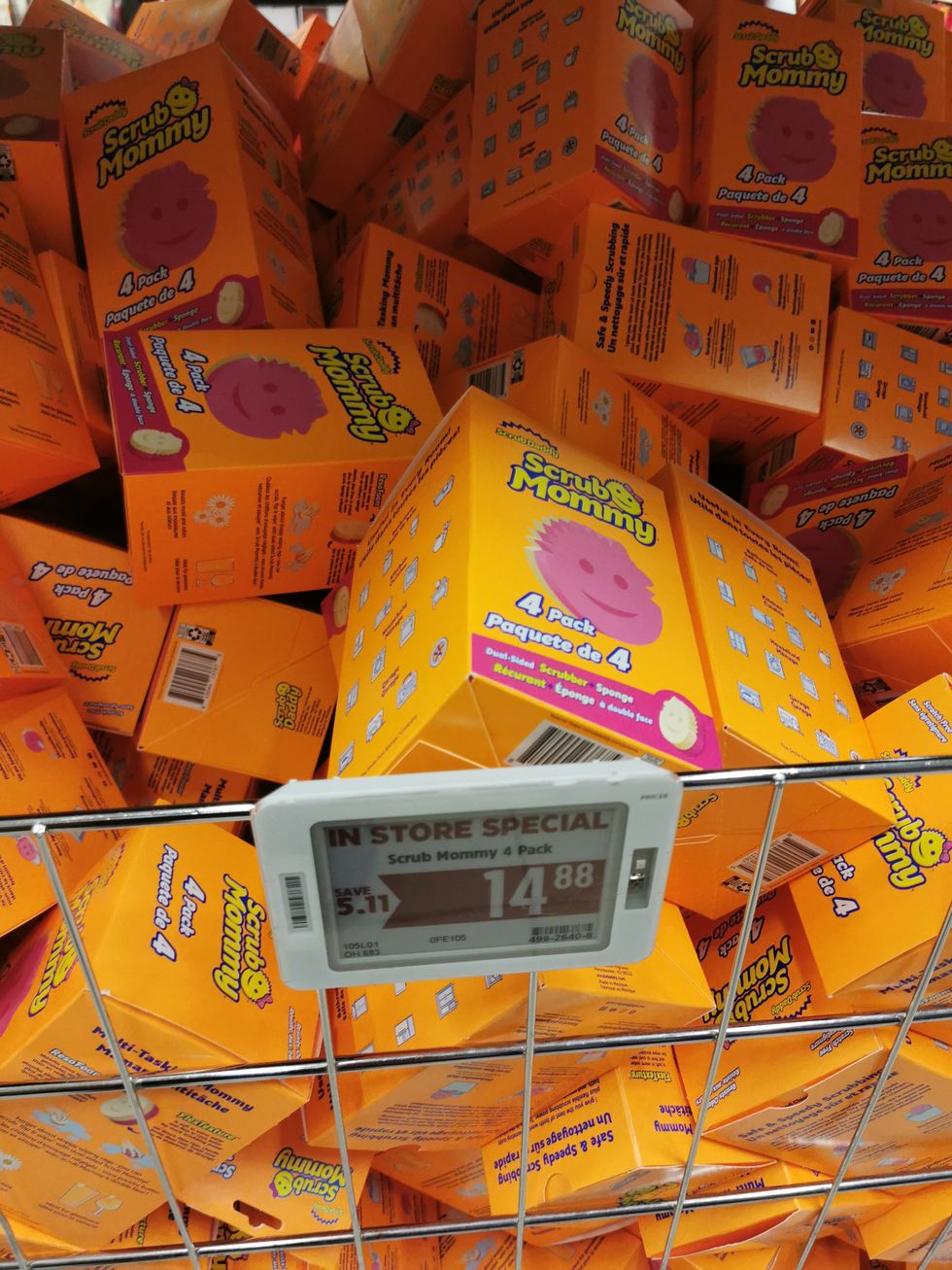 Boxes of Scrub Mommies.