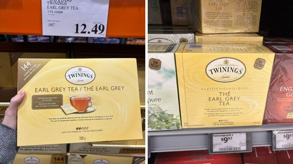 boxes of twinings earl grey tea at costco and walmart