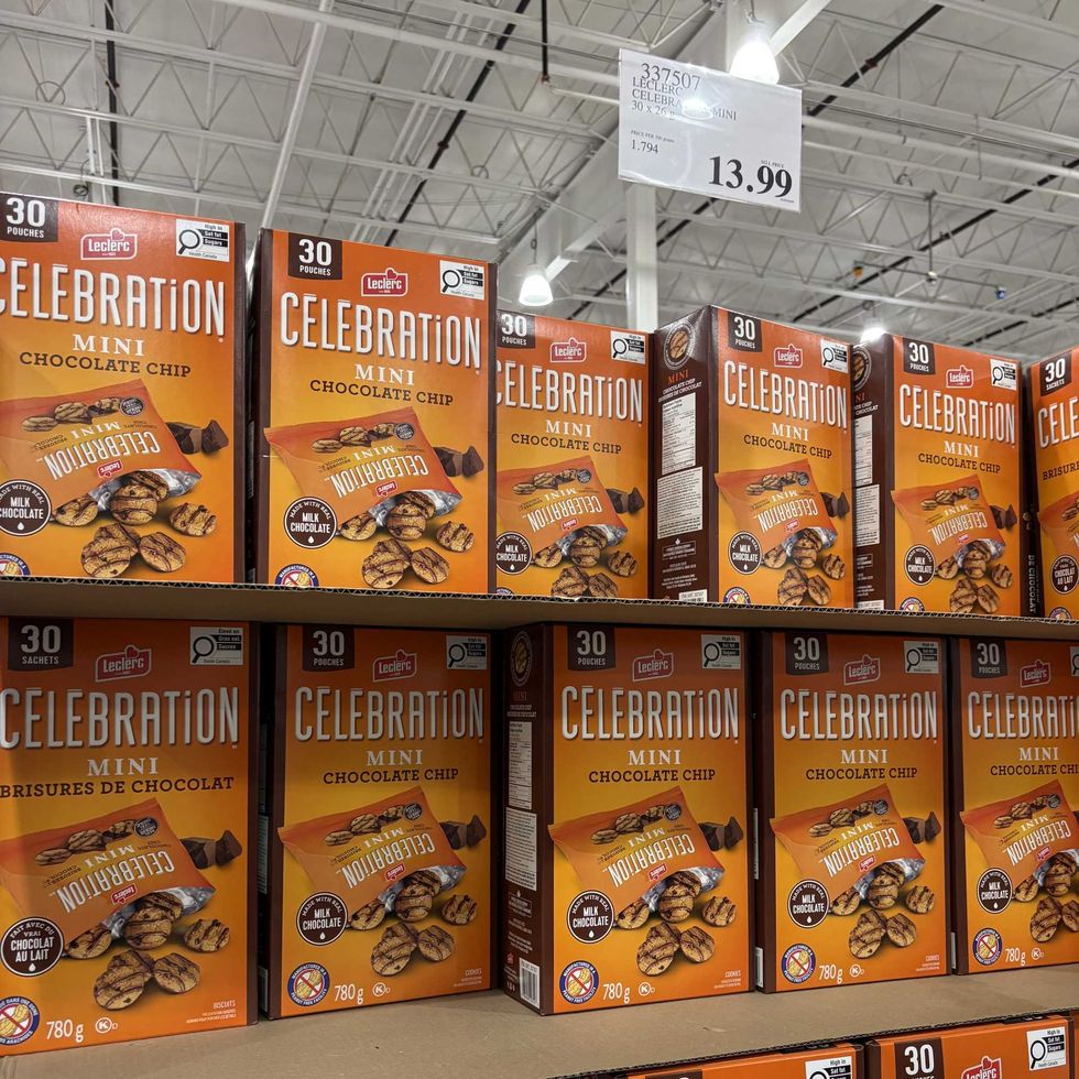 boxes of \u200bCelebration mini cookies at Costco