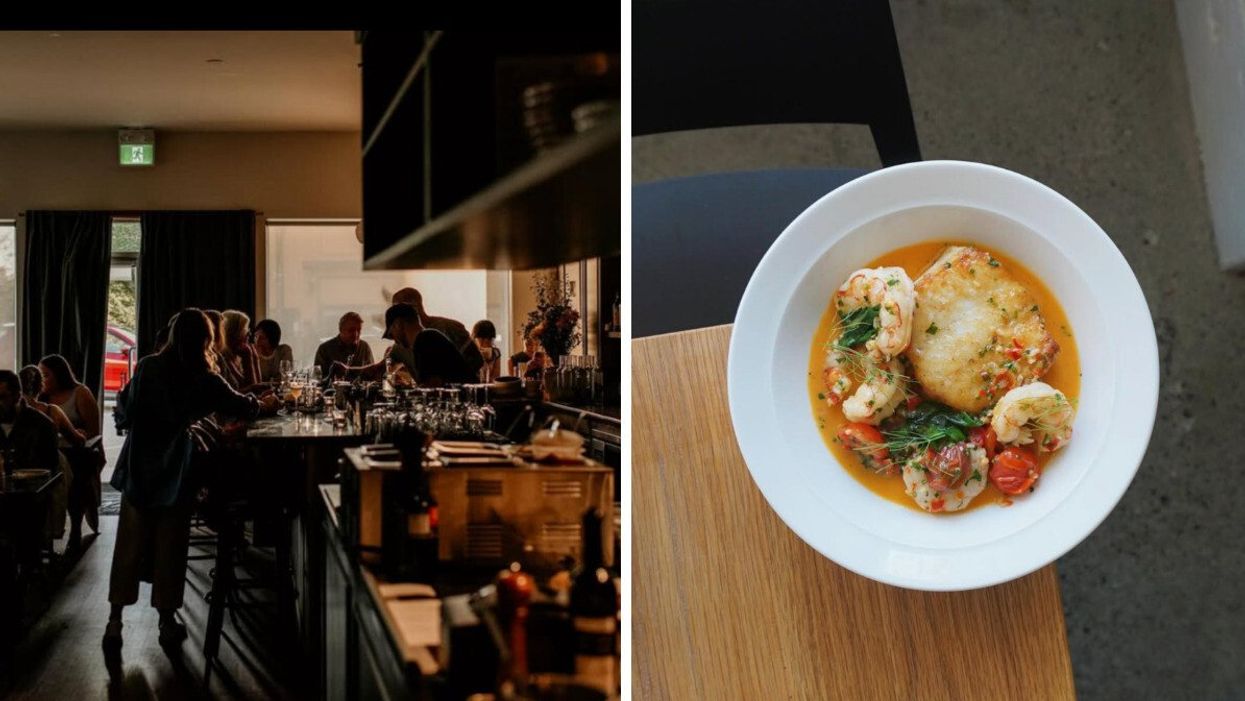 Bravo restaurant in Vancouver. Right: Gary's restaurant in Vancouver.