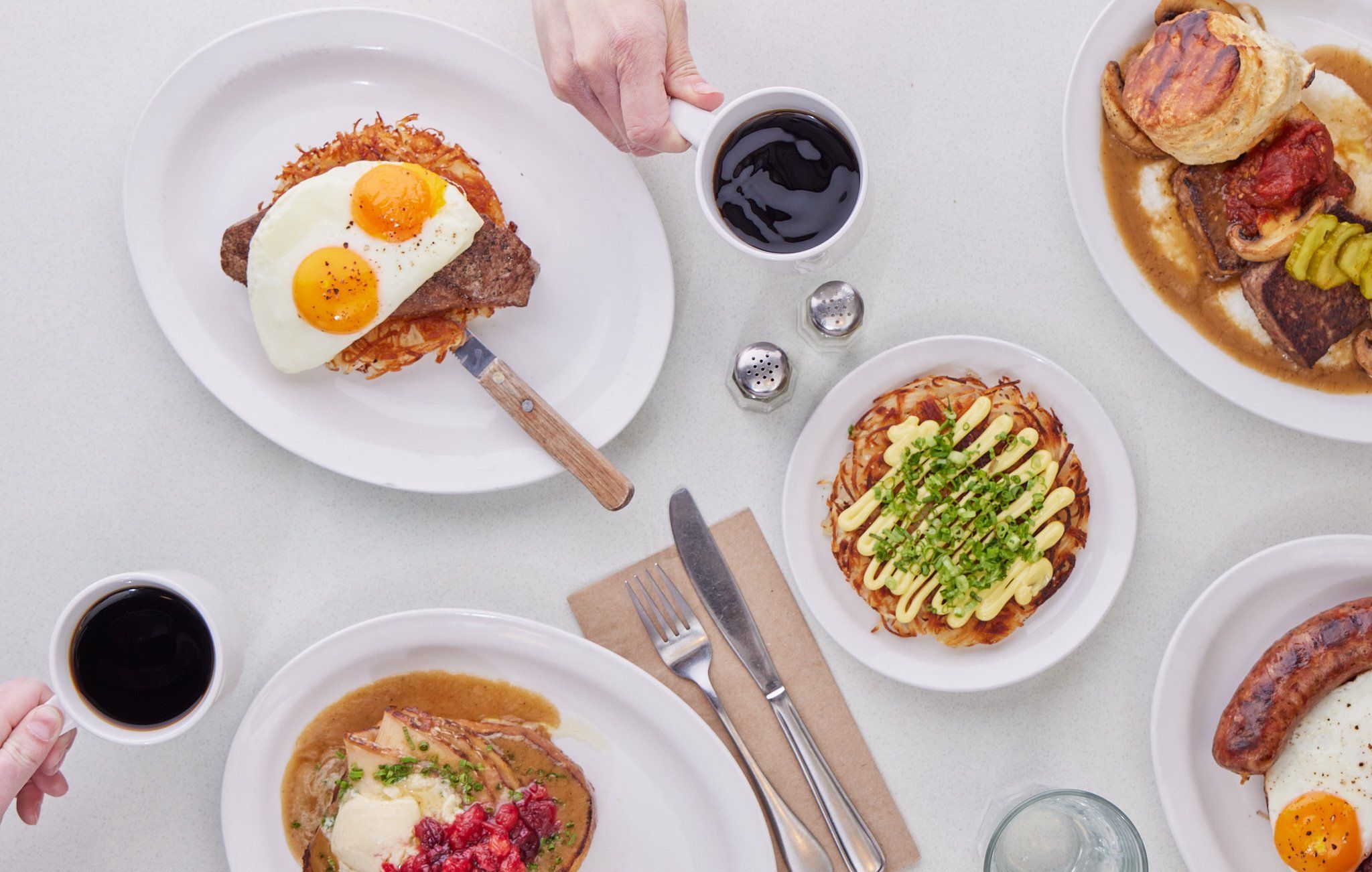 Breakfast at White Lily Diner.