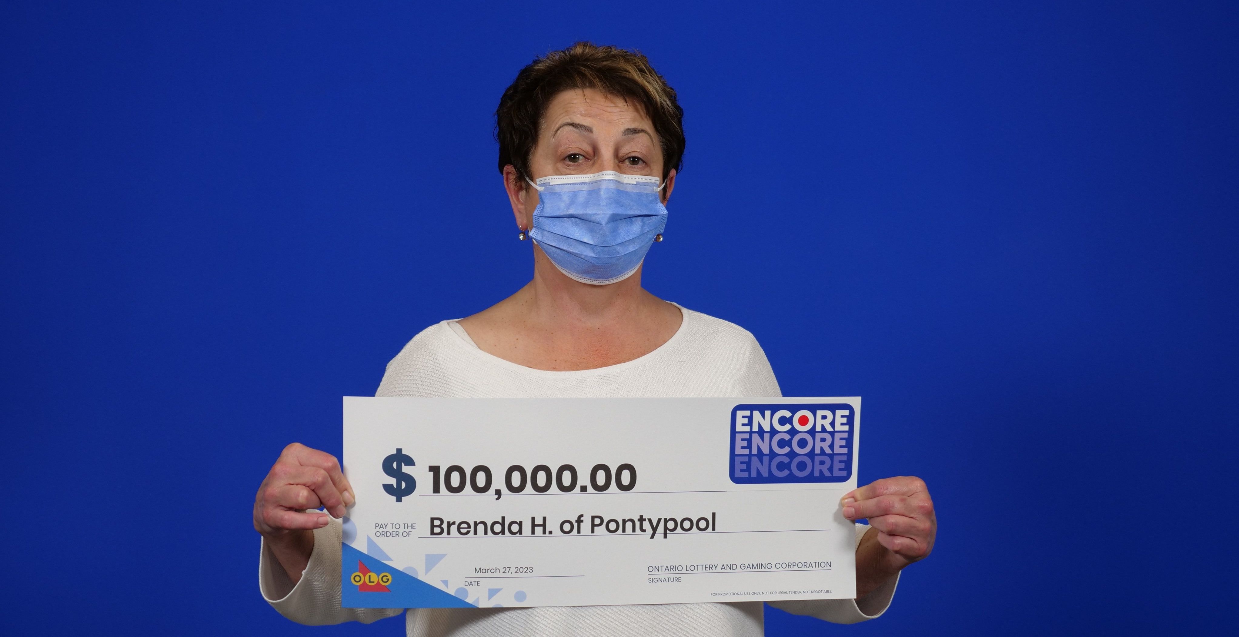 Brenda Hynes, Ontario lottery winner.