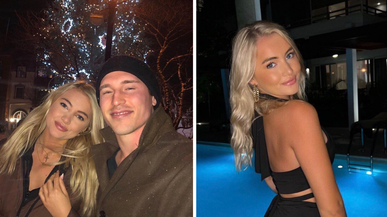 Brendan Gallagher et Emmanuelle Fortin. Droite : Emmanuelle Fortin.