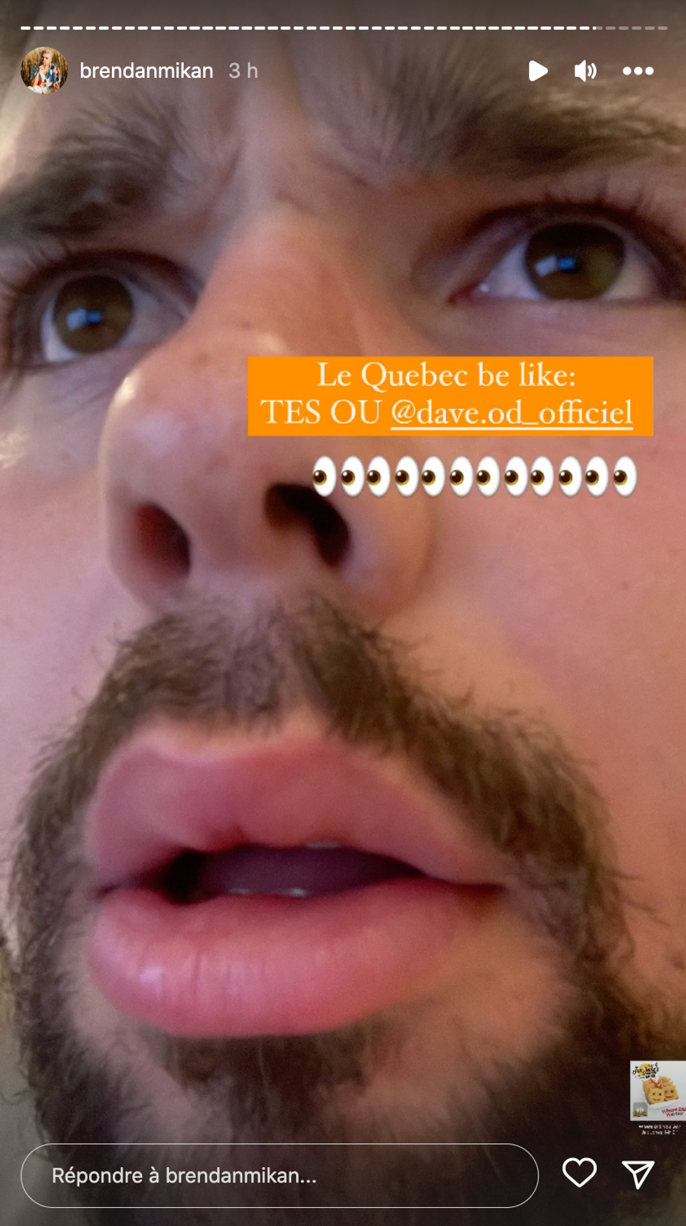 Brendan Mikan commente l'absence de Dave d'OD.