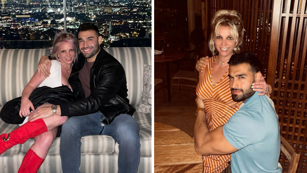 Britney Spears and Sam Asghari.