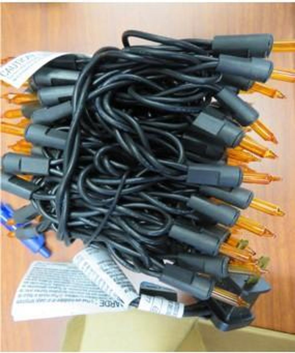 Brizled Orange Lights, 100 Count Halloween Lights.