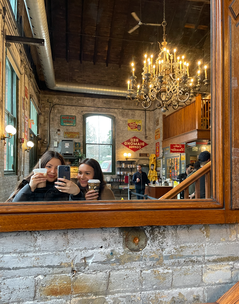 Brooke Houghton and Christina Scott at Balzac's.