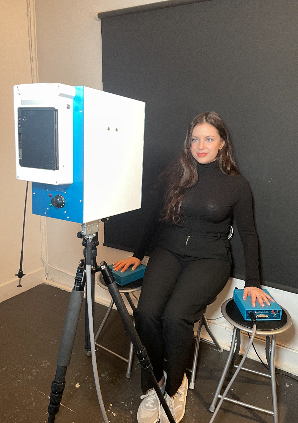 Brooke Houghton getting her photo taken.