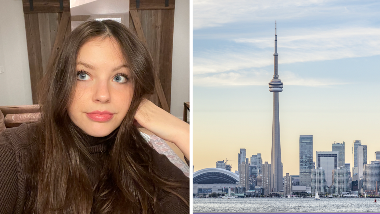 Brooke Houghton. RightL CN Tower.