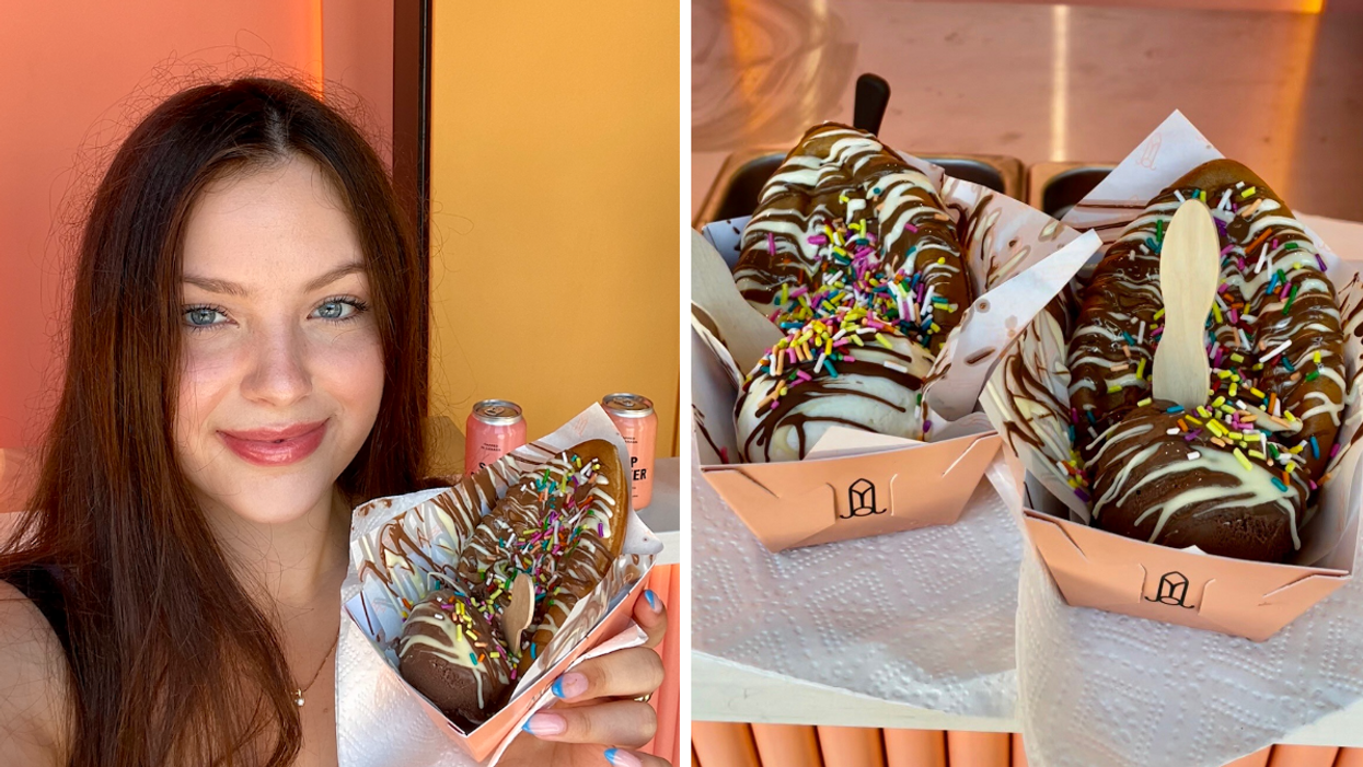 Brooke Houghton with the Majesty dessert.