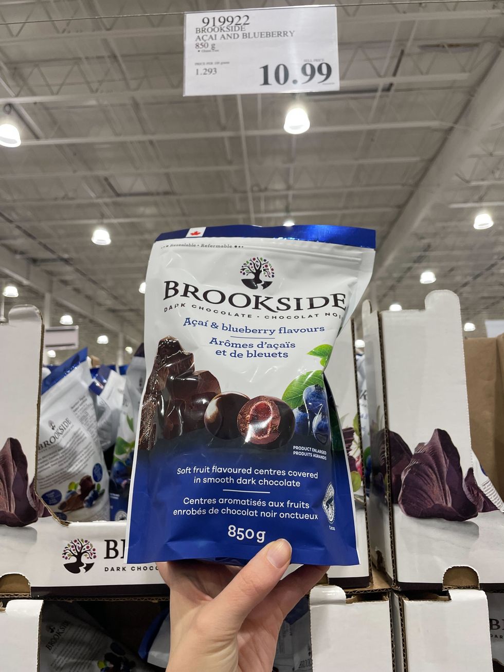 brookside acai and blueberry chocolates at costco