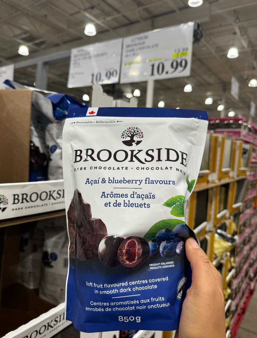 Brookside Acai and Blueberry Flavours.