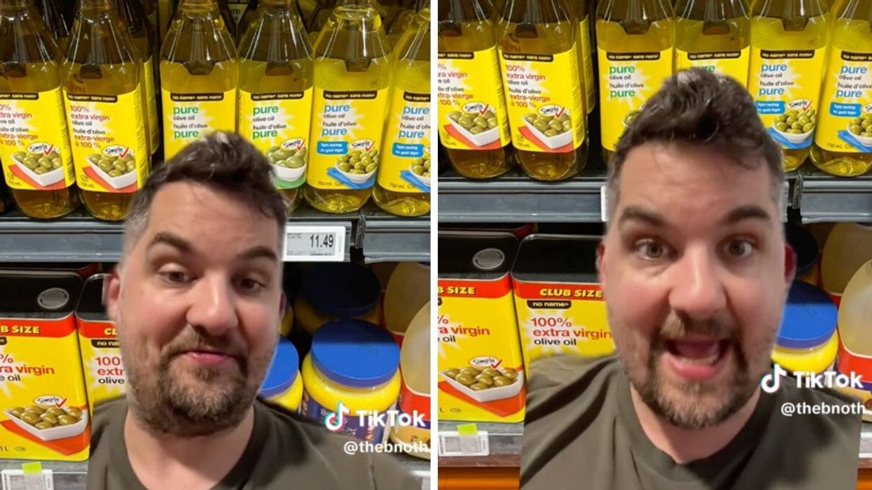 Bryan, Ontario TikToker comparing No Name prices to other brands.