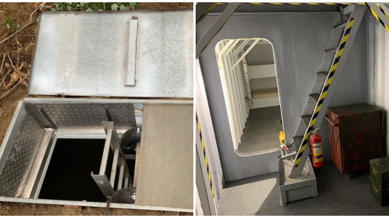 Bunker sous terre à louer sur Airbnb et à 1 h de Montréal