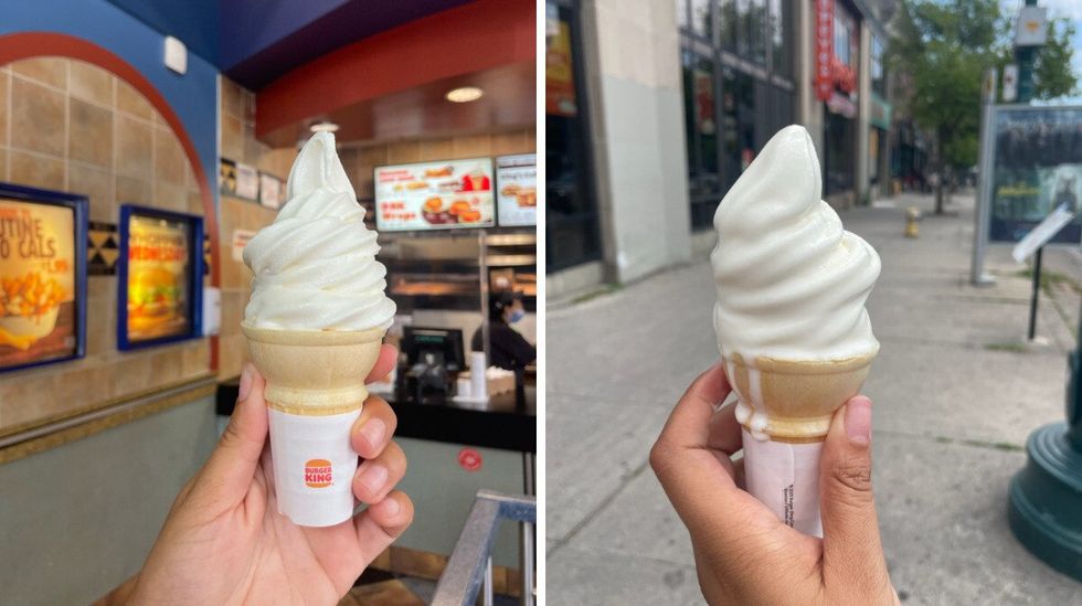Burger King soft-serve ice cream.