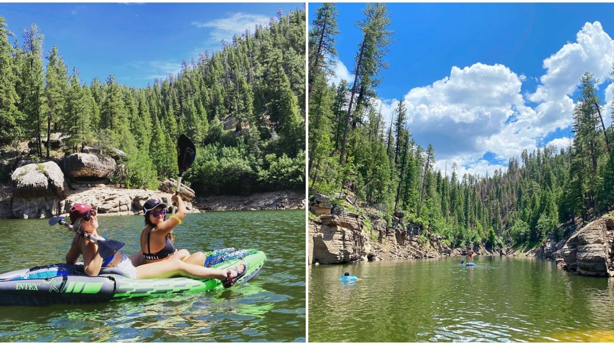 C. C. Cragin Reservoir In Arizona Boasts Emerald Water You Can Paddle Down