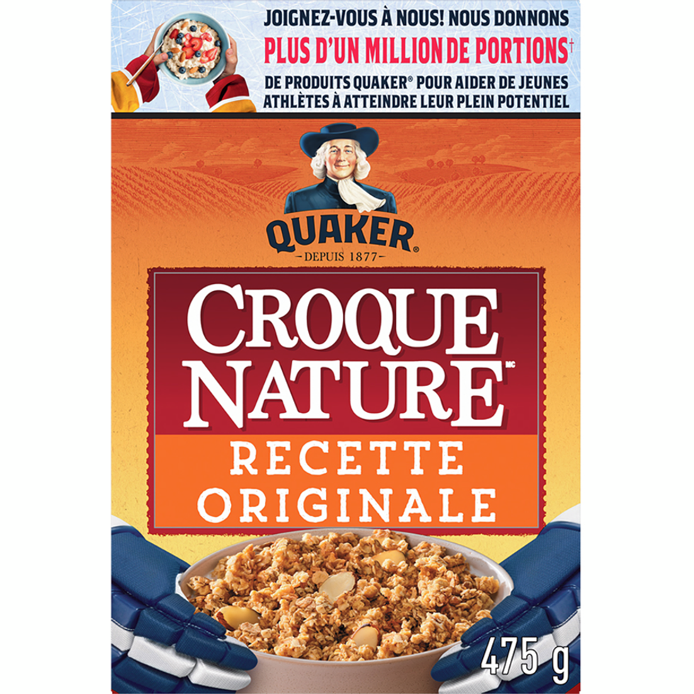 C\u00e9r\u00e9ales granola Croque Nature Recette originale Quaker sur le site du Maxi.