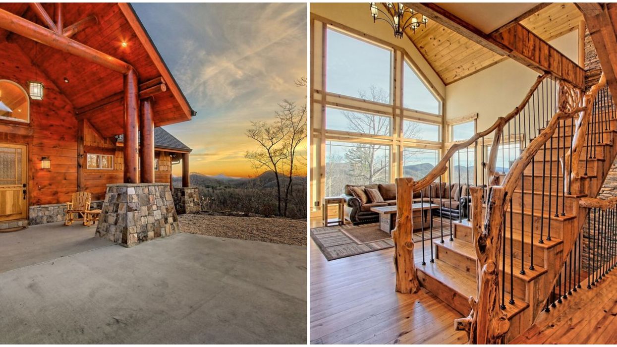 Cabin Rental In North Georgia Mountains Has Sweeping Views And Sleeps 14