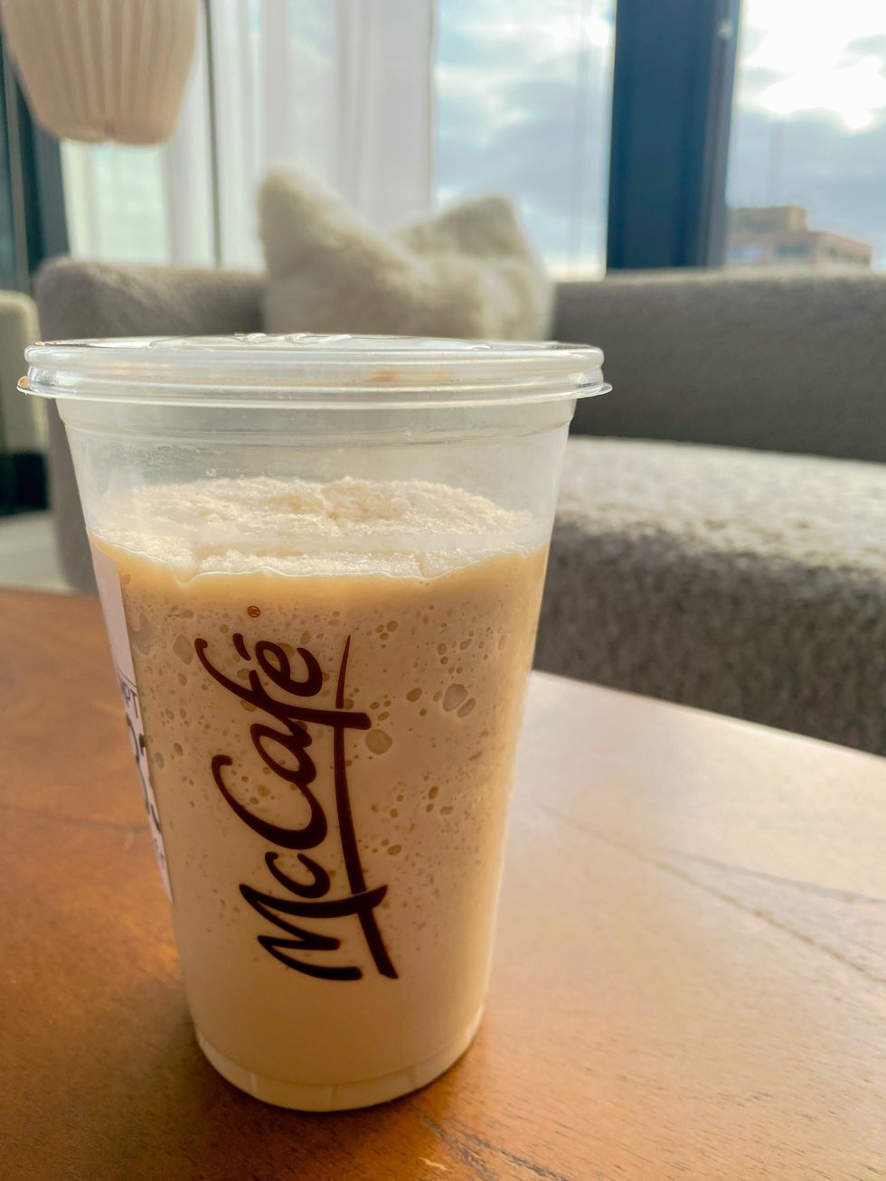 Caf\u00e9 frapp\u00e9 du McDo.